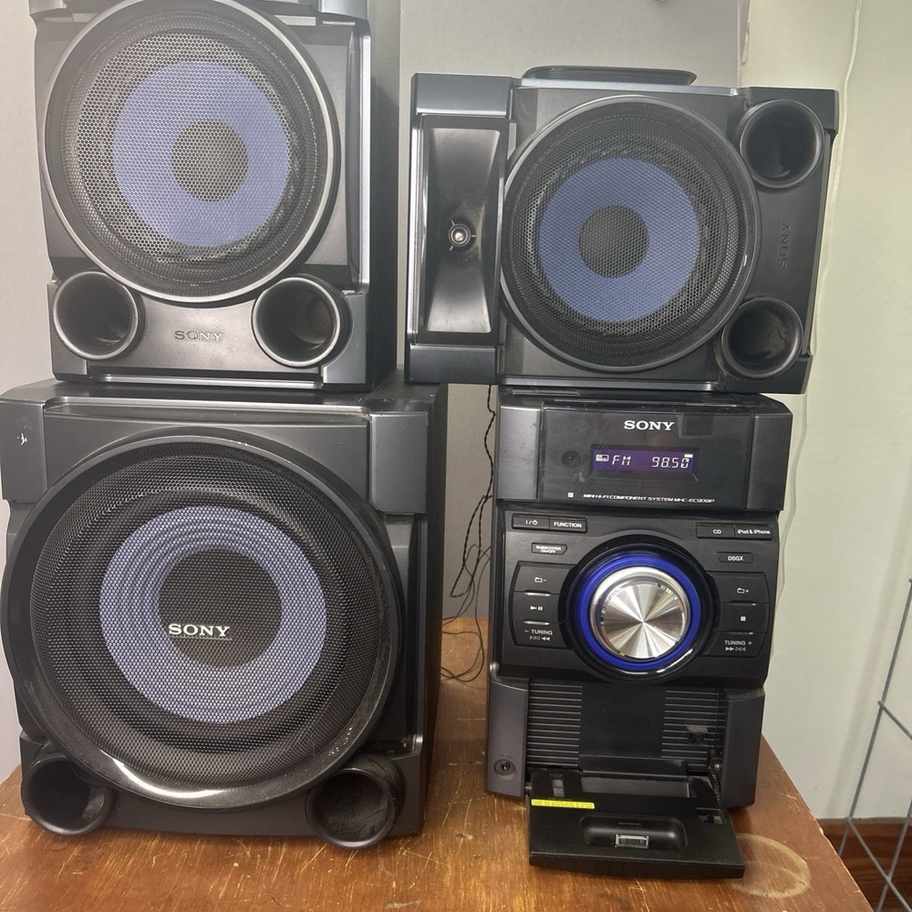 SONY MHC-EC909ip Mini Hi-Fi Radio, CD, iPod/iPhone Dock, 2 Speakers 1 Subwoofer